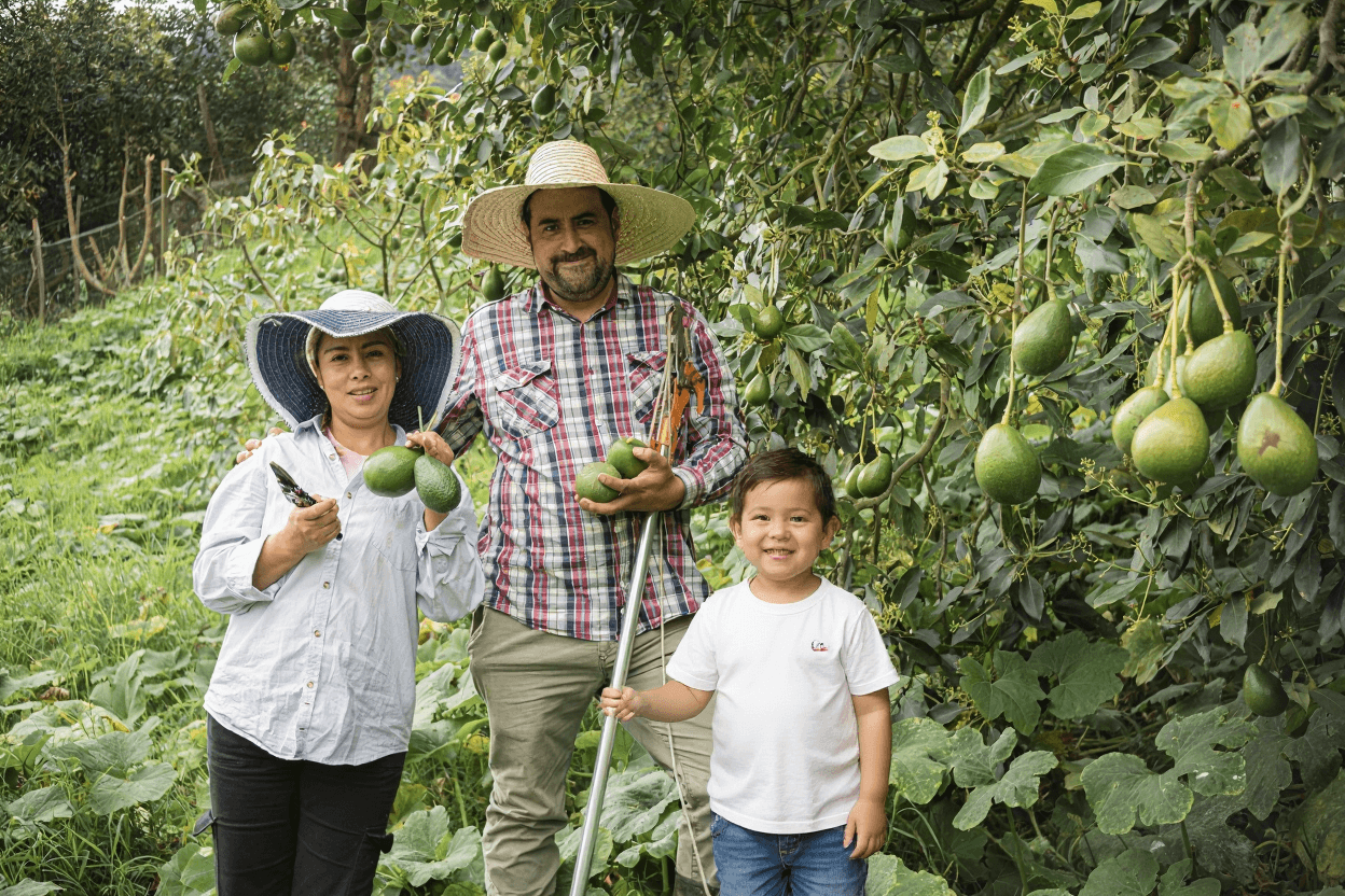 Fields, crops, and a digital dashboard overlaid for agriculture and agtech.